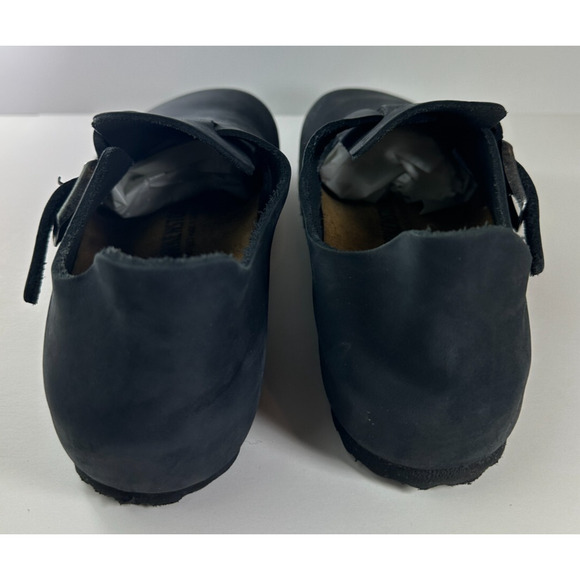 Birkenstock London Oiled Leather Nubuck Clog Sandal Black Women's Size 9 Men's 7 - Picture 9 of 16